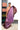 Tissue Cotton Saree With Floral Butta Design | Wine Plum + Lilac Purple