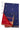 Maheswari Cotton with Small Butta | Navy Blue + Red