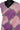 Linen Tissue Saree With Windowpane Floral Print | Deep Violet + Pastel Pinkish-Purple