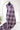 Linen Tissue Saree With Windowpane Floral Print | Dark Purple + Light Lavender