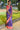 ⚠️ NOTE - Minor Imperfections Saree Edits! Banarasi Linen Saree With Vibrant Chevron Stripes