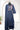 Jaipur Cotton Stitched Salwar Suit With Embroidery & Floral Design (Top, Bottom & Dupatta)-Oxford Blue