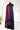 Maheshwari Cotton Salwar Material Zari Weaving (Top, Bottom & Dupatta) | Navy Blue + Chili Red