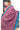 Linen Saree With Floral Theard Work | Orchid Purple + Ocean Blue