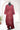 Denim Cotton Stitched Salwar Suit With Embroidery Design(Top & Bottom)-Deep Crimson