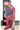 Linen Saree With Floral Theard Work | Rose + Light Plum