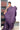 Khadi Cotton Saree With Stripes Pattern | Deep Violet