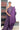 Khadi Cotton Saree With Stripes Pattern | Deep Violet