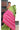 Tissue Cotton Saree With Floral Butta Design | Light Parrot Green + Rani Pink