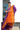 Raw Silk Saree With Floral Butti Design | Violet + Rust Orange