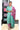 Batik Cotton Stitched Salwar Suit - XS-4XL (Top, Bottom & Dupatta) / Aqua Green + Magenta Pink  / Menmai Suits 👑