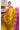 Jute Silk Mix Saree With Golden Zari | Mustard Yellow + Orchid Purple