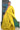 Raw Silk Saree With Diagonal Zari Stripes Saree | Lemon Yellow + Aqua Green