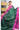 Jute Silk Mix Saree With Golden Zari | Bottle Green + Rani Pink