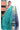 Silk Cotton Saree With Checked Pattern | Turquoise Blue + Royal Blue