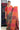 Linen Cotton Saree With Big Checks Pattern | Maroon + Orange