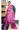 Jute Silk Mix Saree With Golden Zari | Bottle Green + Rani Pink