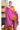 Jute Silk Mix Saree With Golden Zari | Mustard Yellow + Orchid Purple