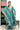 Silk Cotton Saree With Madras Kattam Design | Turquoise Blue