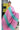 Linen Saree With Elegant Zari Checks Design | Pink + Teal Blue