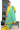 Raw Silk Saree With Diagonal Zari Stripes Saree | Lemon Yellow + Aqua Green