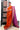 Raw Silk Sarees With Temple Border Design | Orange + Violet