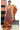 Silk Cotton Saree With Checked Pattern | Rust Orange + Maroon
