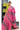 Linen Saree With Elegant Zari Checks Design | Magenta Pink + Wine