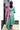 Batik Cotton Stitched Salwar Suit - XS-4XL (Top, Bottom & Dupatta) / Aqua Green + Magenta Pink  / Menmai Suits 👑