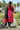 Maheshwari Cotton Stitched Salwar Suit - XS-4XL (Top, Bottom & Dupatta) / Chili Red + Dark Navy Blue / Menmai Suits 👑