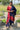 Maheshwari Cotton Salwar Material Zari Weaving (Top, Bottom & Dupatta) | Chili Red + Dark Navy Blue