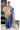Kota Saree With Bandhani-style dotted pattern | Sand Brown + Blue
