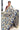 Kota Cotton Saree With Kalamkari Floral Printed Design | Cream Beige + Royal Blue