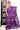 Raw Silk Sarees With Sequin Work | Dual-tone Purple