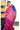 Jute Silk Mix Saree With Golden Zari | Royal Blue + Pink