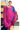Jute Silk Mix Saree With Golden Zari | Royal Blue + Pink