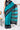 Mul Mul Cotton Saree With Printed Design | Turquoise Blue