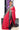 Banarasi Georgette Saree With Zig Zag Pattern | Pretty Red + Navy Blue
