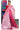 Banarasi Kota  with Flower Embroidery | Candy Cotton + Pink