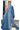Linen Saree With Mirror Work | Indigo