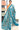 Linen Saree With Vanam Design | Aqua Blue
