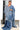 Linen Saree With Mirror Work | Indigo