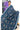 Jute Cotton Saree With Floral Print | Navy Blue
