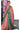 Maheswari Cotton with zigzag Pattern | Red + Ramar green