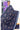 Jute Cotton Saree With Floral Print | Blueberry