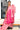 Silk Cotton Saree With  Zari Weaving | Mamey pink + Dark Pink