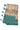 Leaf Pattern Digital Printed Tissue Silk Saree - Teal Blue
