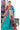 Zari Dola Silk Sarees with small Checks Design | Turquoise Blue + Brown