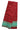 Fusion Silk Saree with Retta Petta Border  | Red + Turquoise Blue