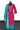 Stitched Fancy Salwar Suit (Top, Bottom & Dupatta) - Hot Pink + Persian Green